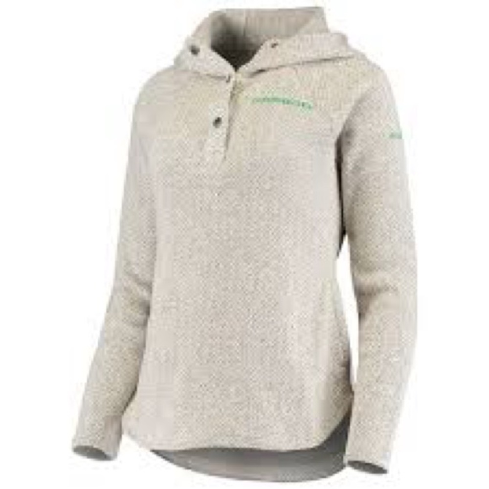 Columbia Women's Light Gray Hooded  OREGON DUCKS Sweatshirt